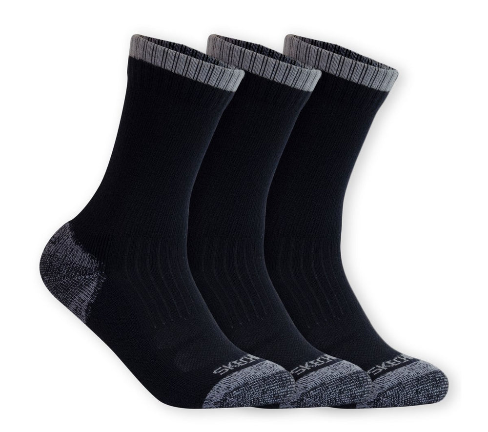 Skechers For Sale | 3 Pack Half Terry Work Crew Socks