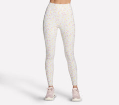 Skechers Onsale | GO WALK Rib Floral Full Length High-Waisted Legging