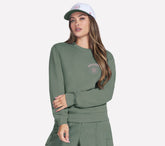 Skechers Sale | Collegiate Crest Crewneck