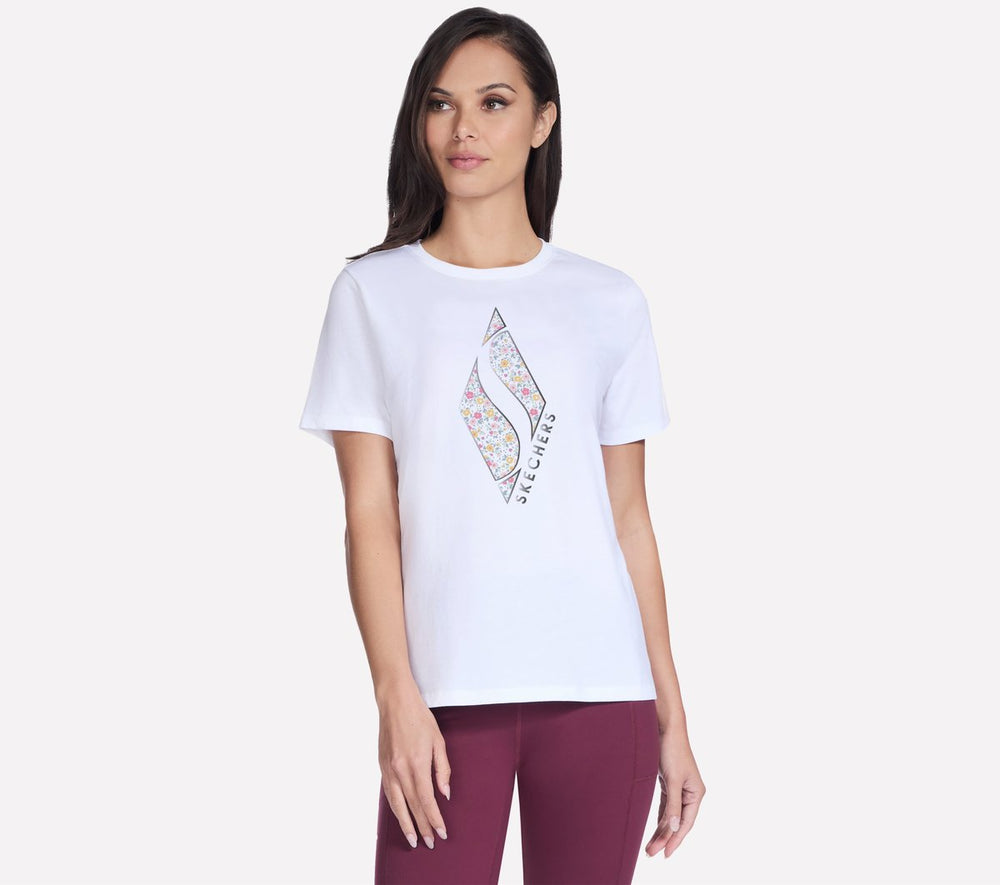 Skechers Sale | Floral Diamond Short Sleeve Tee