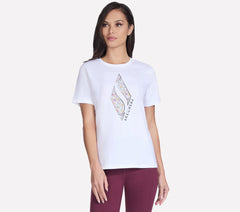 Skechers Sale | Floral Diamond Short Sleeve Tee