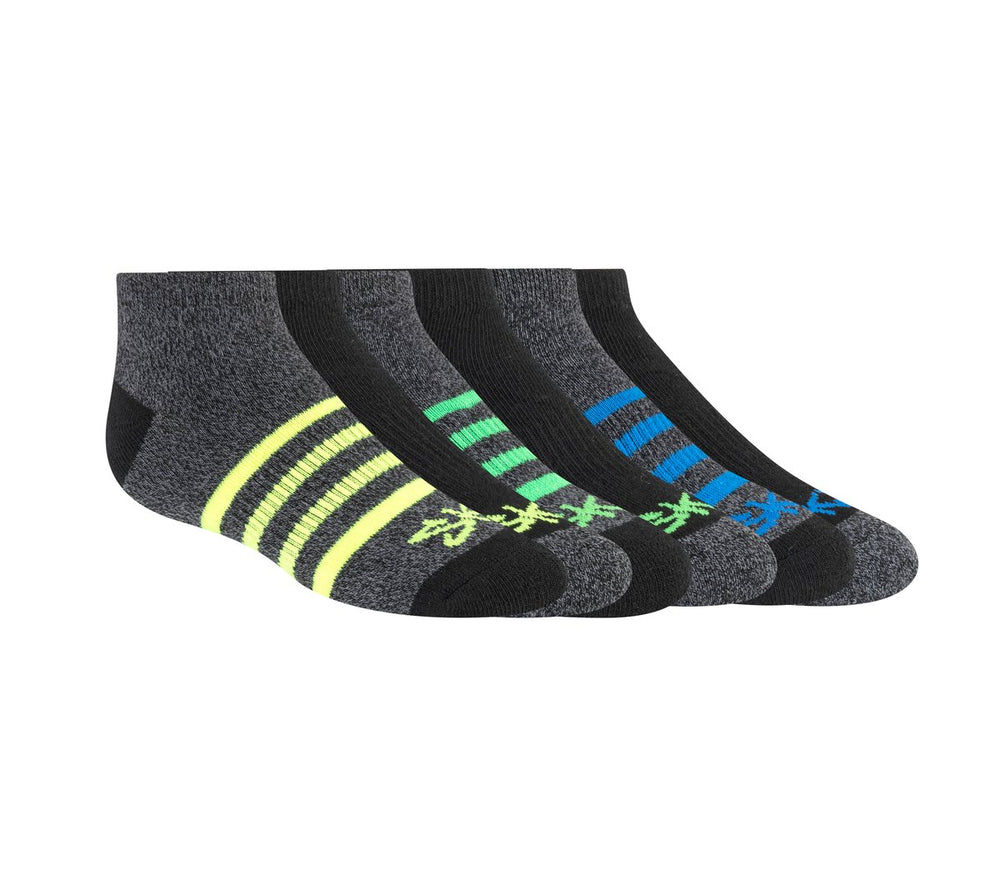 Skechers Discount | 6 Pack Low Cut Marled Stripe Socks