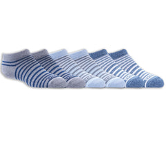 Skechers Sale | 6 Pack Striped No Show Socks
