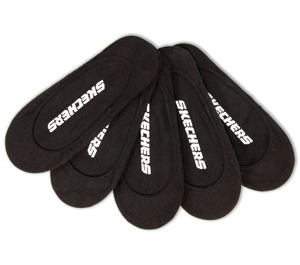 Skechers Onsale | 5 Pack Non Terry Solid Liner Socks