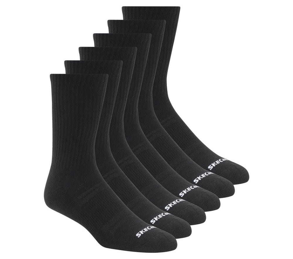 Skechers Discount | 6 Pack Large Core Crew Socks