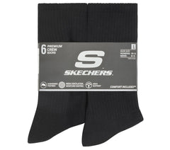 Skechers Discount | 6 Pack Large Core Crew Socks