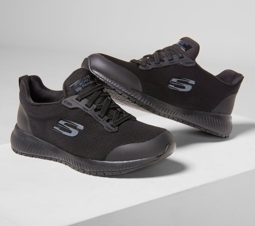Skechers Discount | Work Slip-Resistant Relaxed Fit: Squad