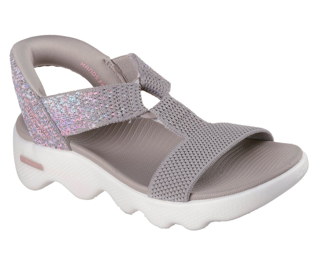Skechers Sale | Slip-ins: GO WALK Massage Fit Sandal - Confetti Sky