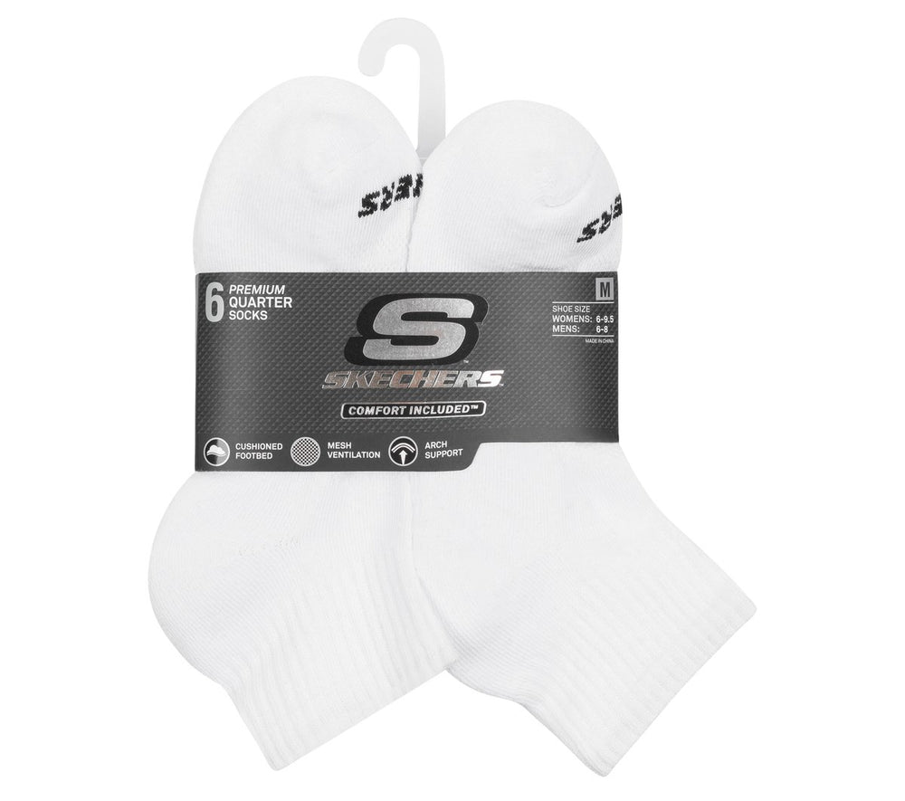 Skechers Onsale | 6 Pack Core Quarter Medium Socks