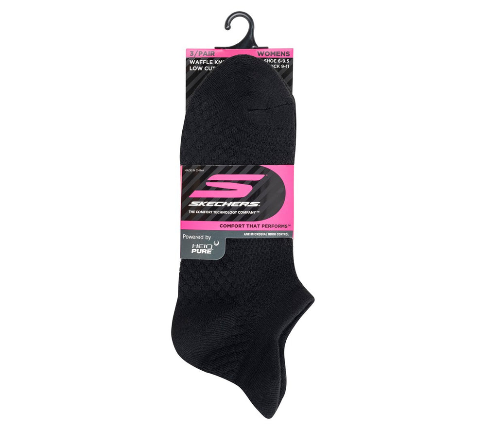 Skechers Onsale | 3 Pack Women's Performance Low Cut Textured Socks