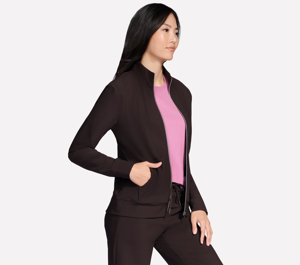 Skechers Discount | GO Luxe Rib Everyday Full Zip Jacket