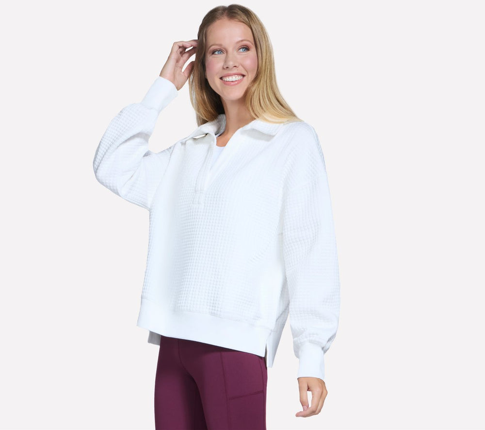 Skechers For Sale | Downtown Cozy Fit Collared Long Sleeve