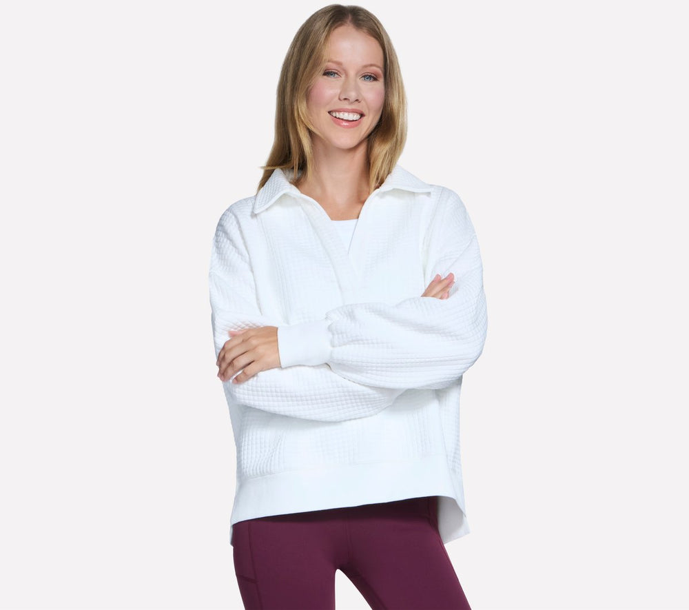 Skechers For Sale | Downtown Cozy Fit Collared Long Sleeve