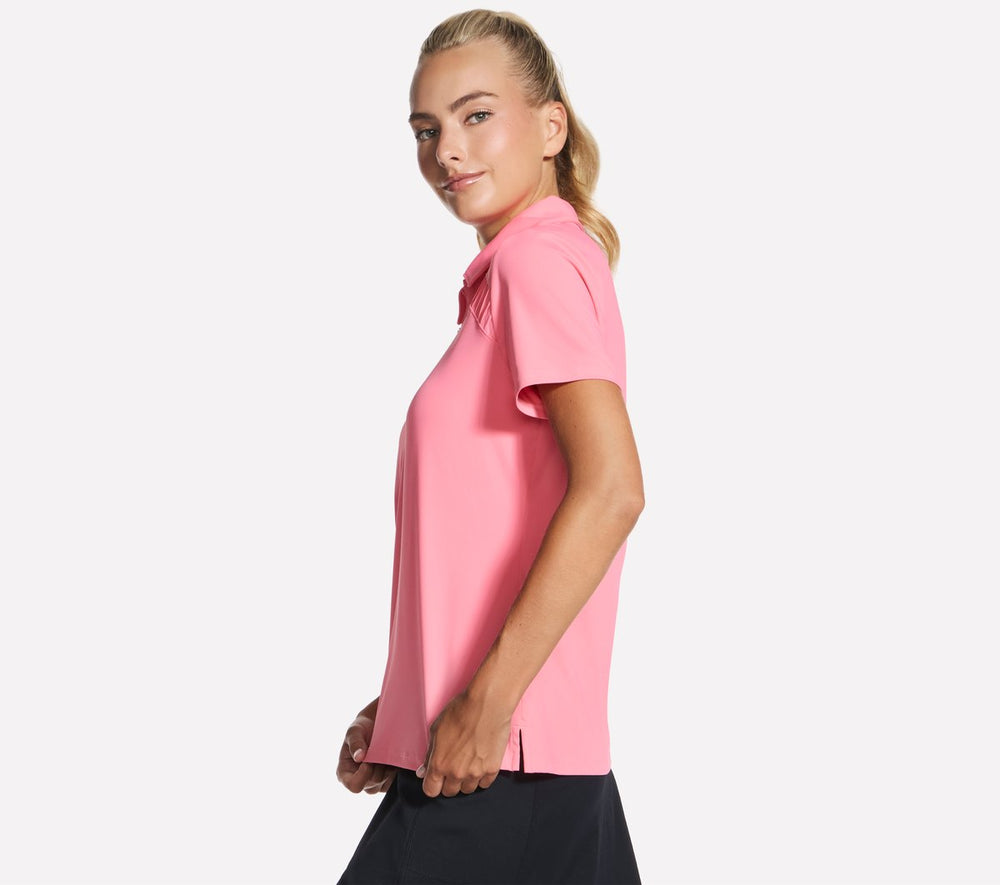 Skechers Onsale | GO GOLF Short Sleeve Birdie Zip Front Polo