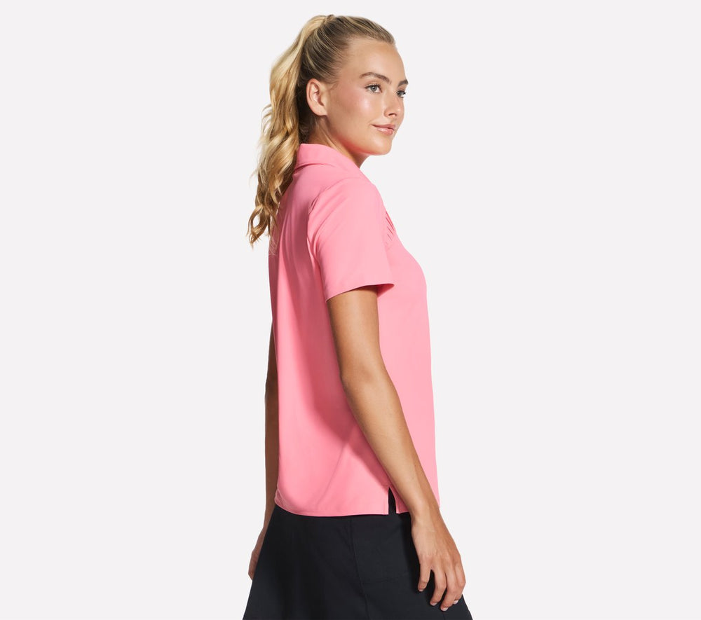 Skechers Onsale | GO GOLF Short Sleeve Birdie Zip Front Polo