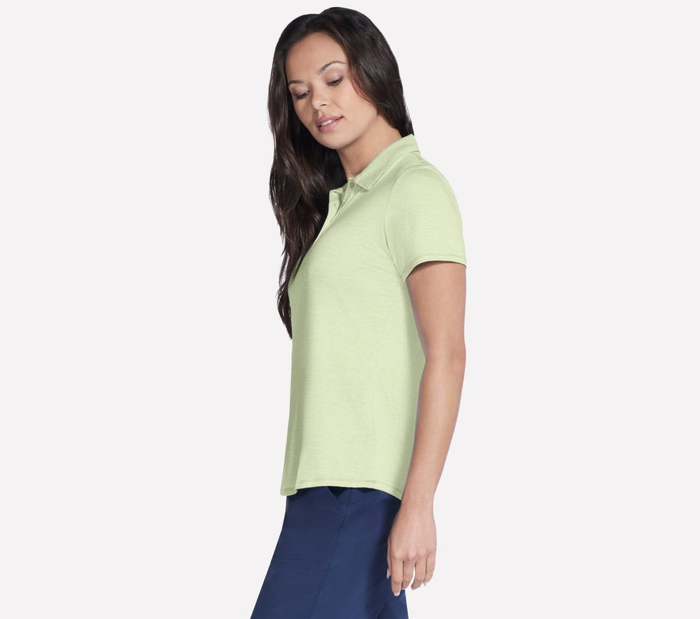 Skechers Onsale | Short Sleeve On The Green Striped Polo