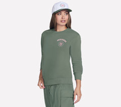 Skechers Sale | Collegiate Crest Crewneck