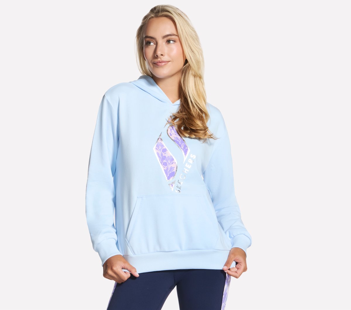 Skechers Discount | Floral Diamond Pullover Hoodie