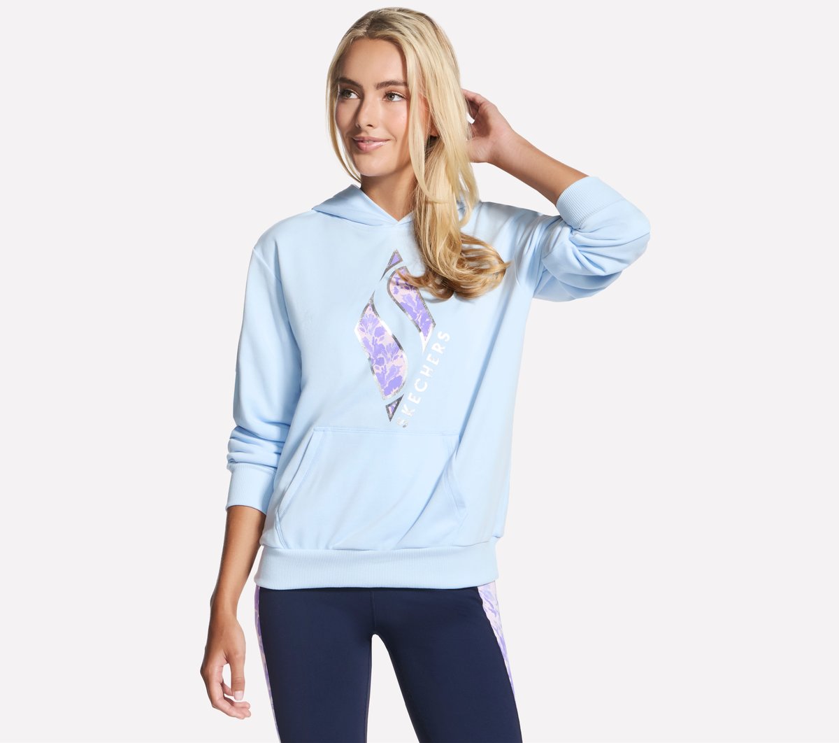 Skechers Discount | Floral Diamond Pullover Hoodie