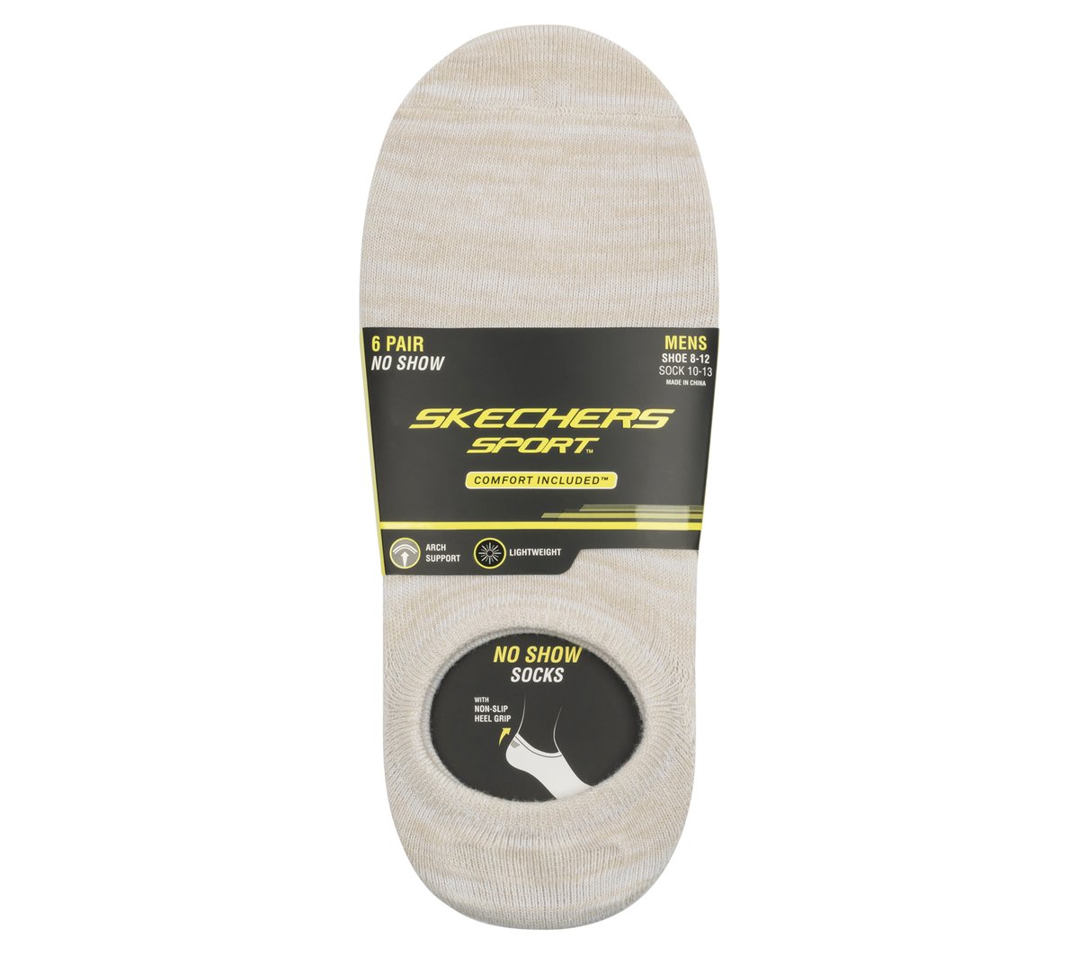 Skechers Discount | 6 Pack Men's Sneaker Liner Socks