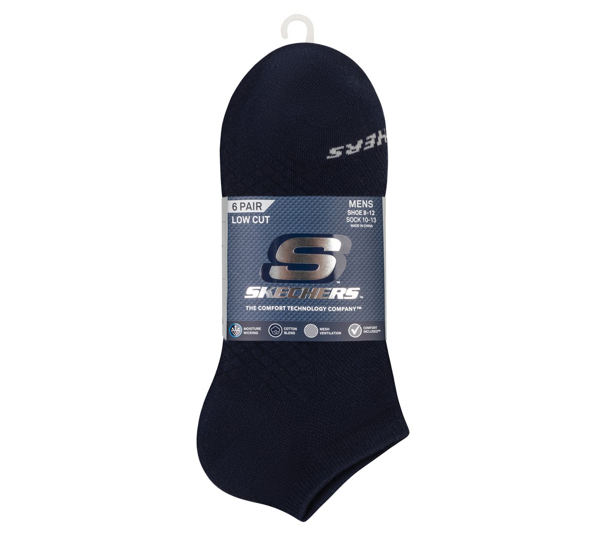 Skechers Onsale | 6 Pack Men's Low Cut Texture Knit Socks