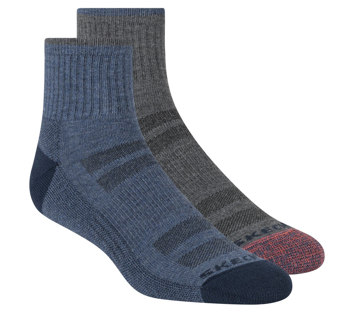 Skechers For Sale | Mens Trail Quarter Coolmax Socks - 2 Pack