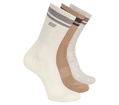 Skechers Discount | 3 Pack Men's Lifestyle Crew Socks