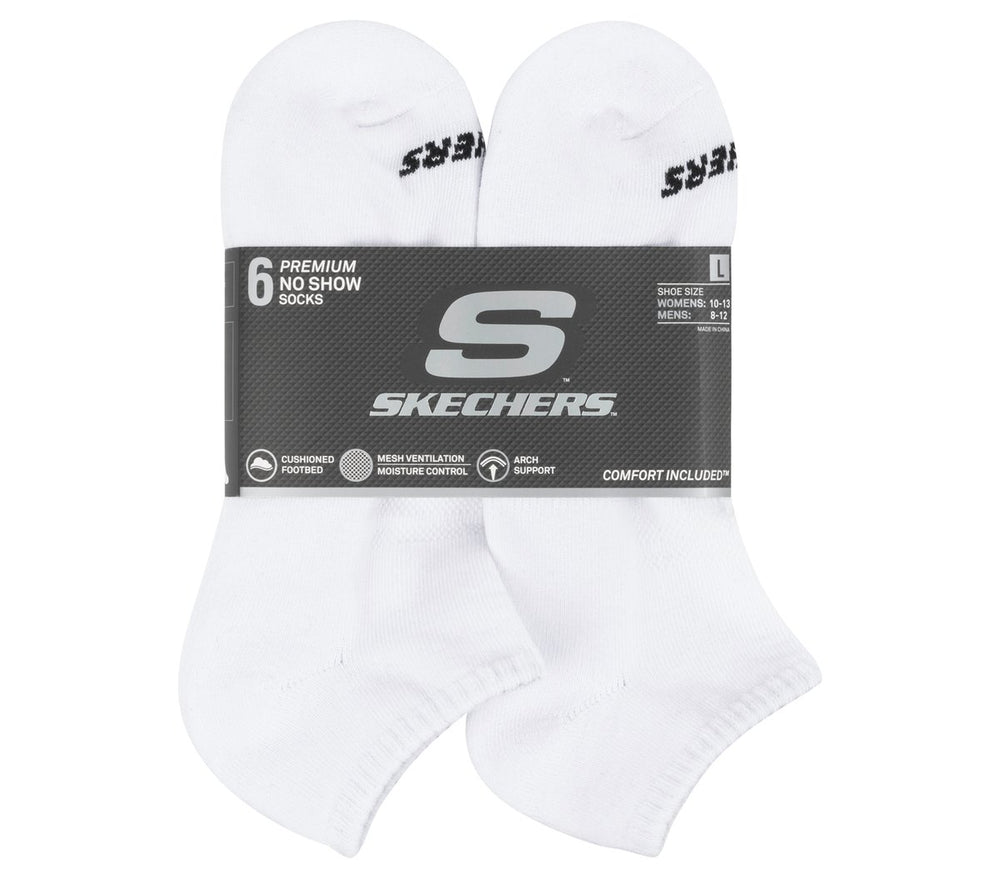 Skechers For Sale | 6 Pack Core Low Cut Large Socks
