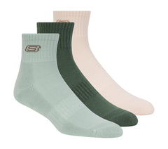 Skechers Discount | 3 Pack Men's Lifestyle Quarter Socks