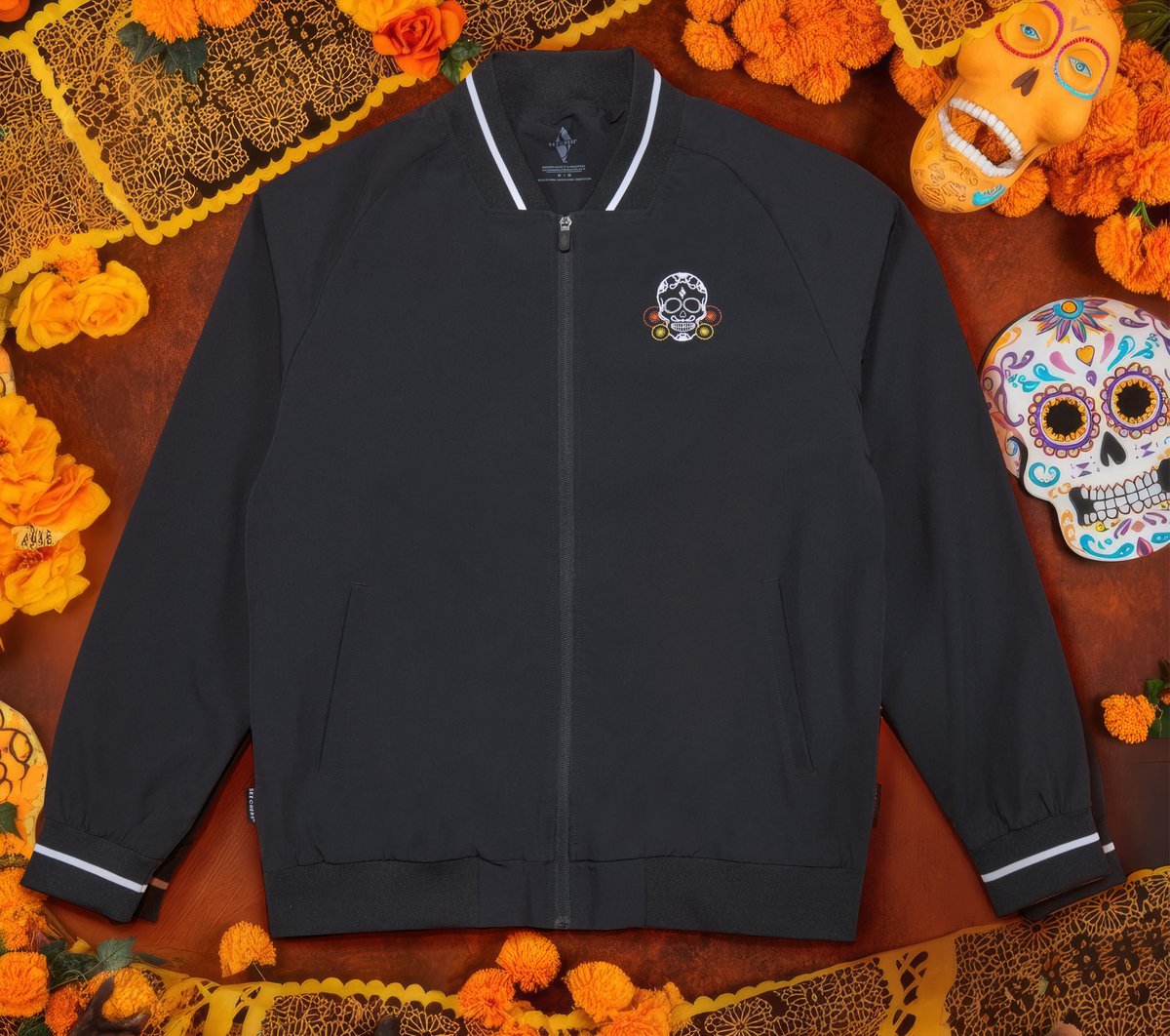 Skechers For Sale | Dia de Muertos Bomber Jacket