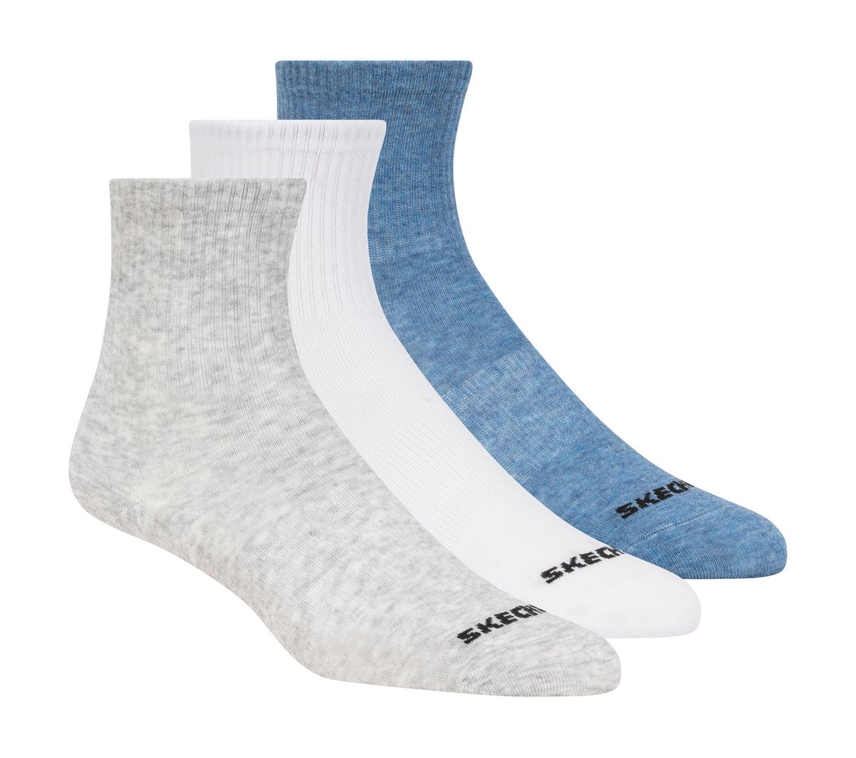 Skechers Discount | 3 Pack Boys' Crew Cotton Socks