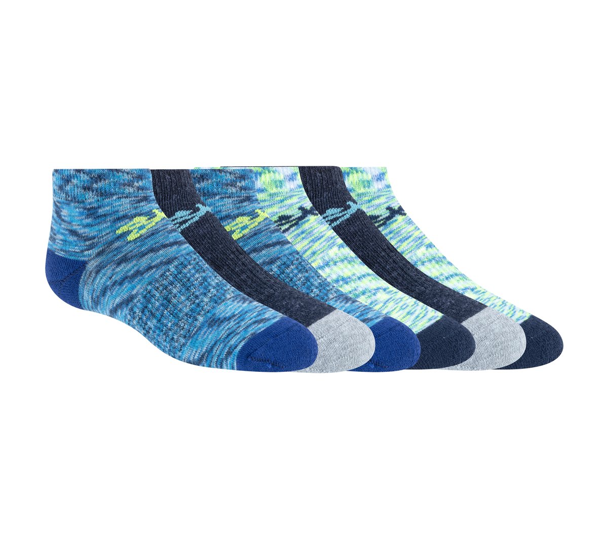 Skechers For Sale | 6 Pack Space Dye Low Cut Socks