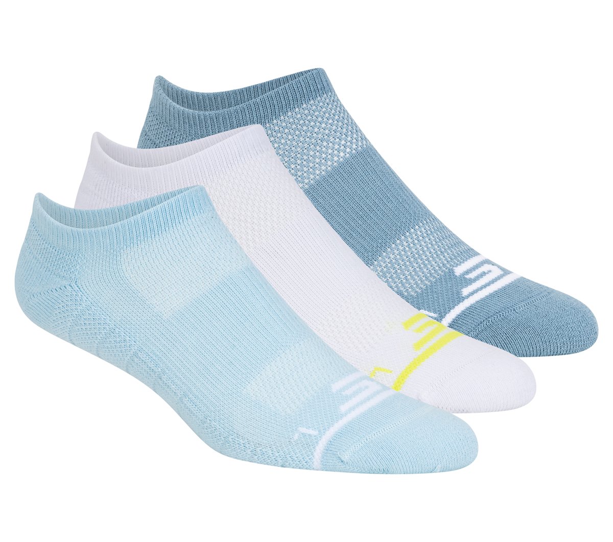 Skechers Sale | 3 Pack Women's No Show Premium Basic Socks
