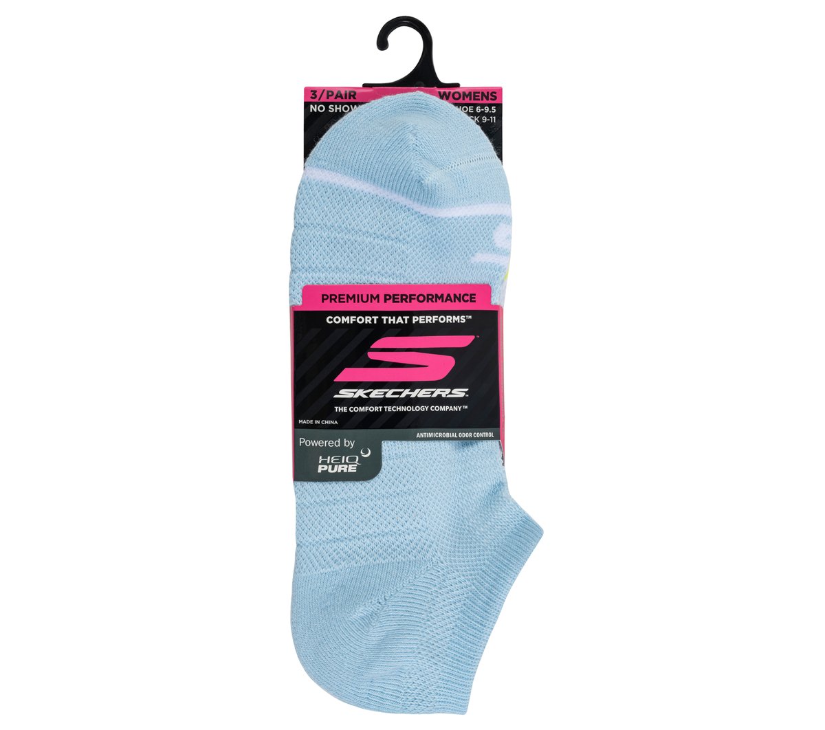 Skechers Sale | 3 Pack Women's No Show Premium Basic Socks