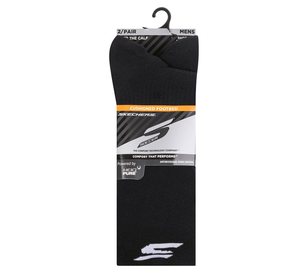 Skechers Discount | 2 Pack Men's Performance Soccer Over The Knee Socks