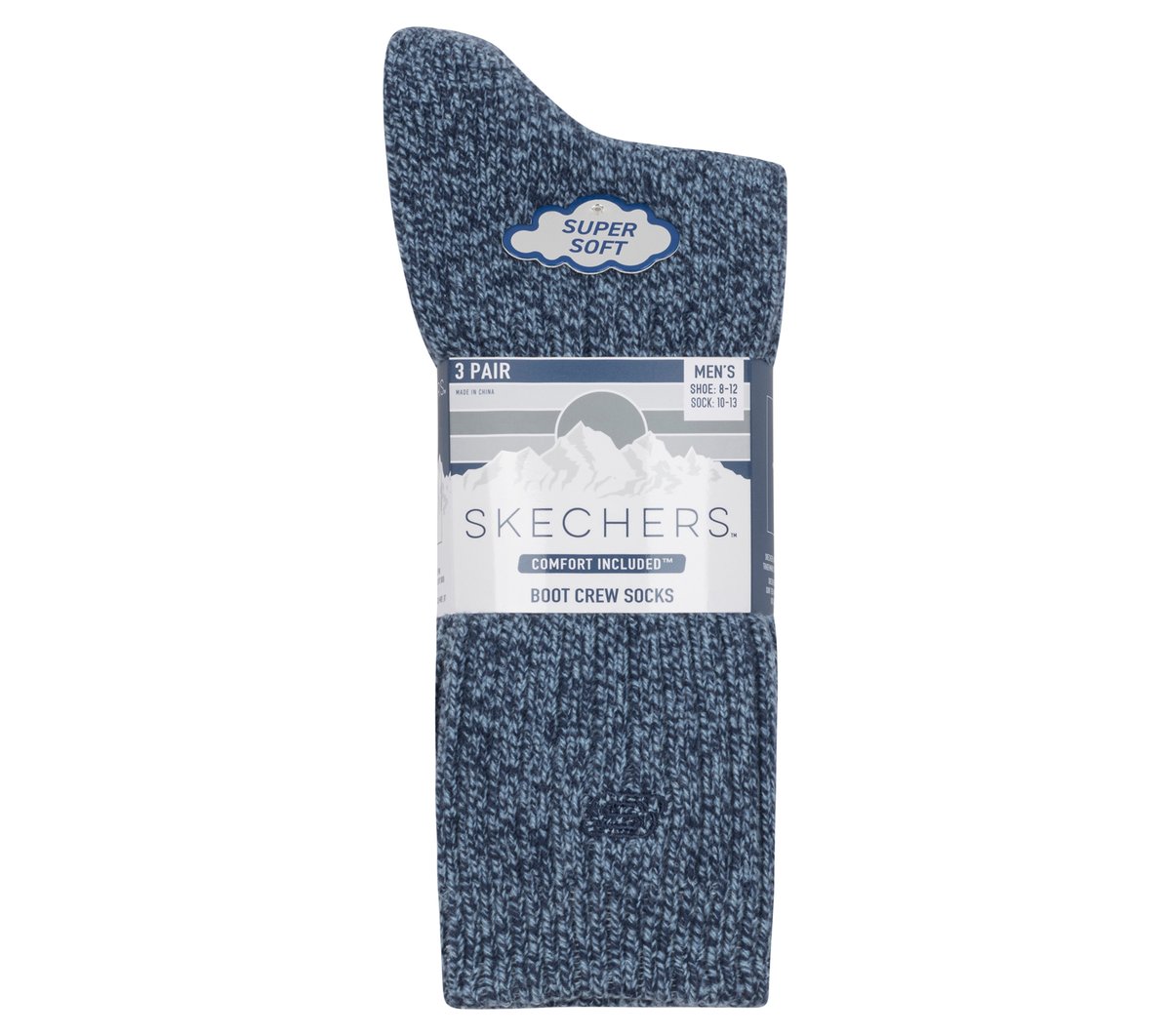 Skechers For Sale | Super Soft Boot Crew Socks - 3 Pack