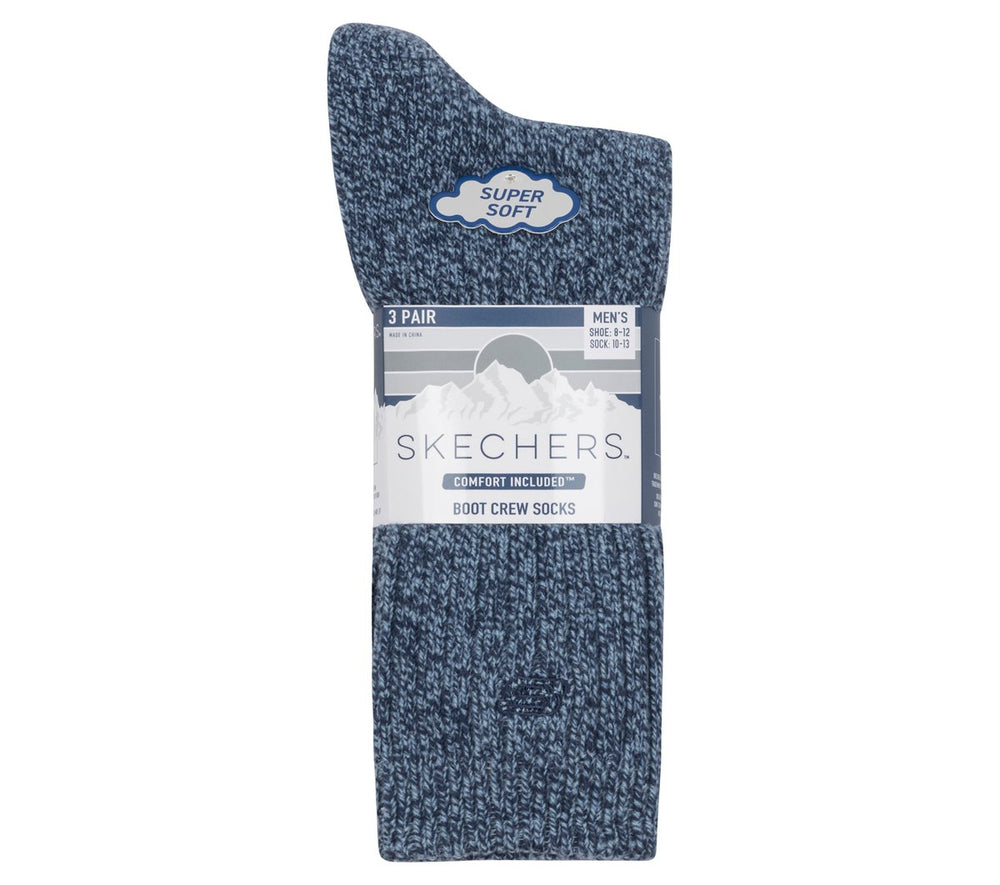 Skechers For Sale | Super Soft Boot Crew Socks - 3 Pack