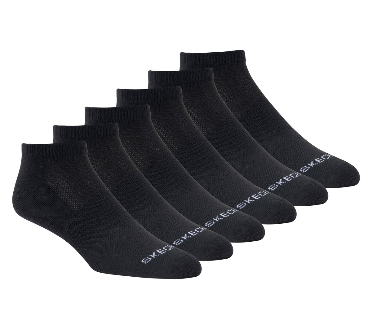 Skechers Discount | 6 Pack Women's Low Cut Sport Stripe Socks