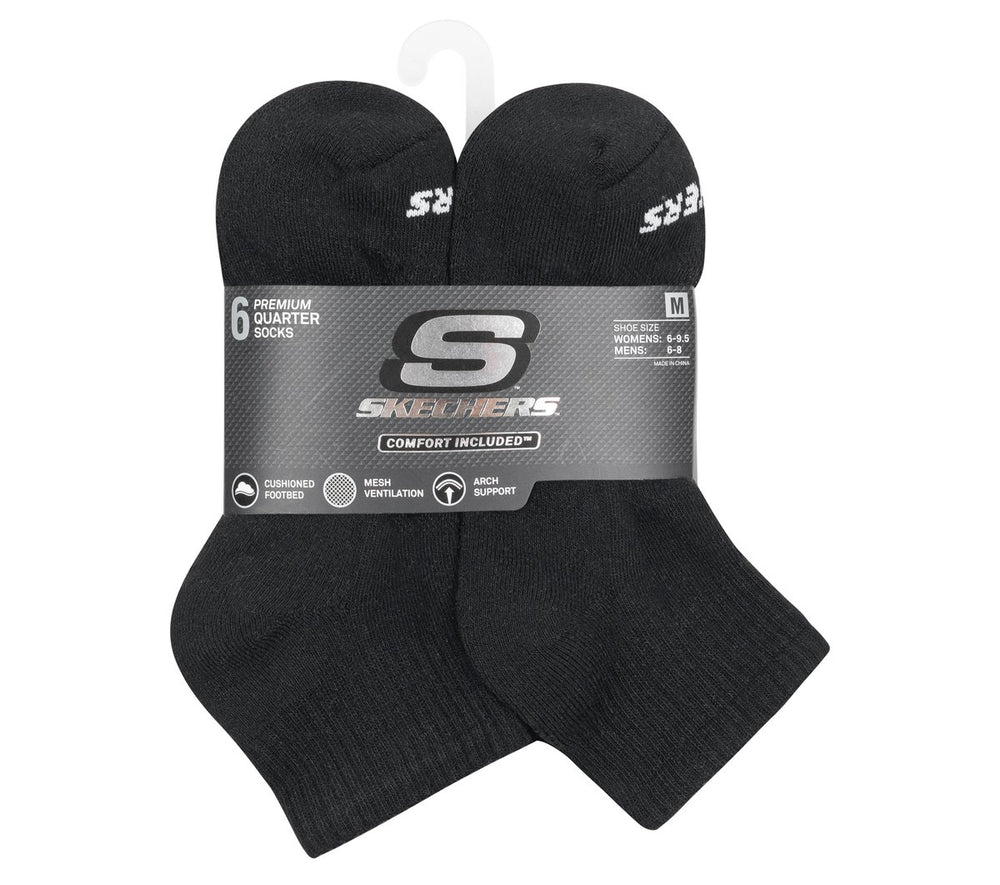 Skechers Onsale | 6 Pack Core Quarter Medium Socks