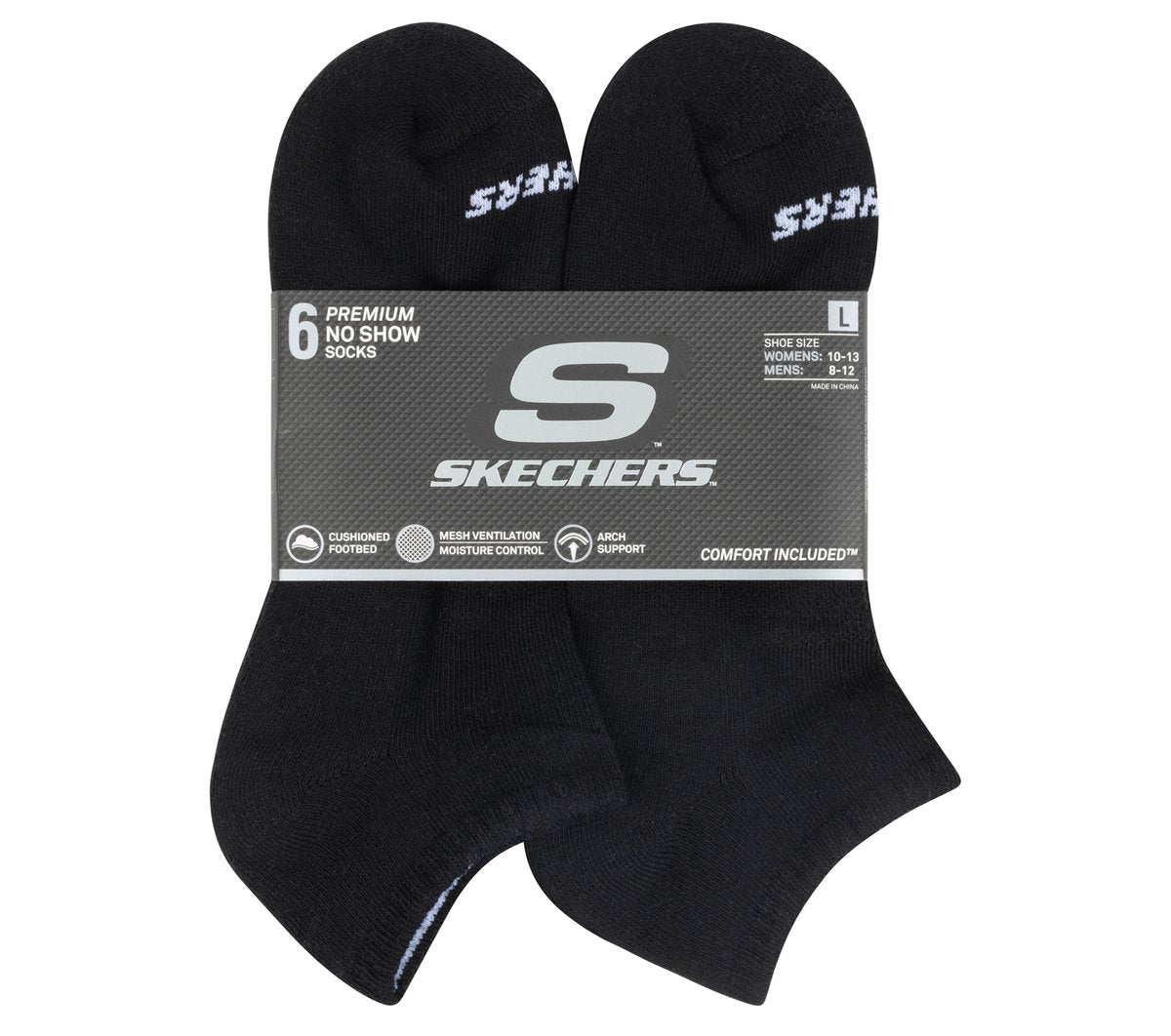 Skechers Sale | 6 Pack Core Low Cut Large Socks