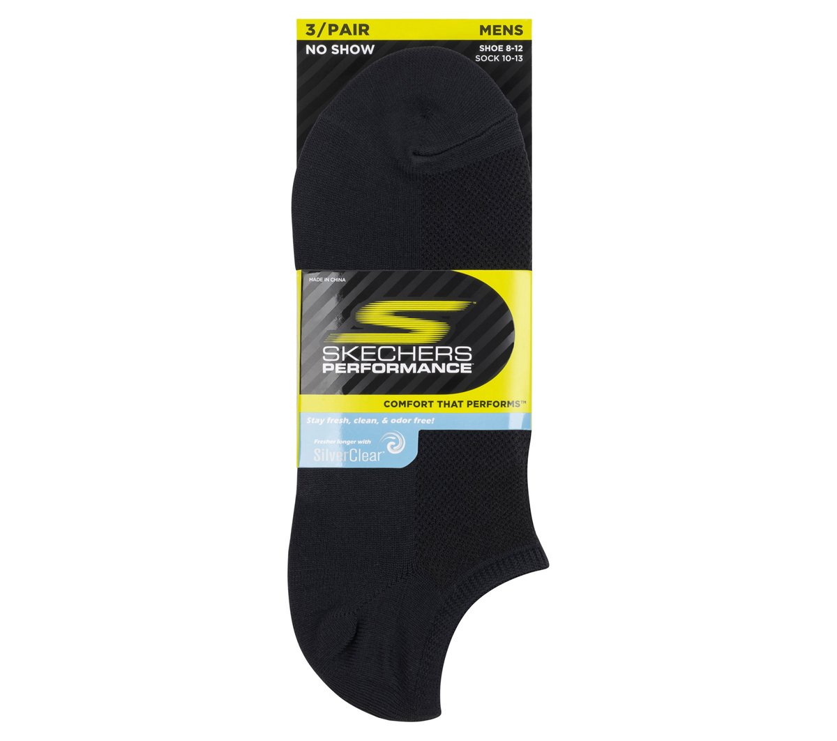 Skechers Onsale | 3 Pack No Show Stretch Socks