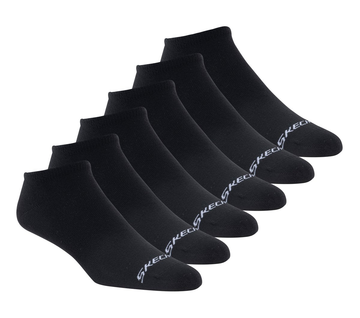Skechers For Sale | 6 Pack Men's Cotton No Show Socks