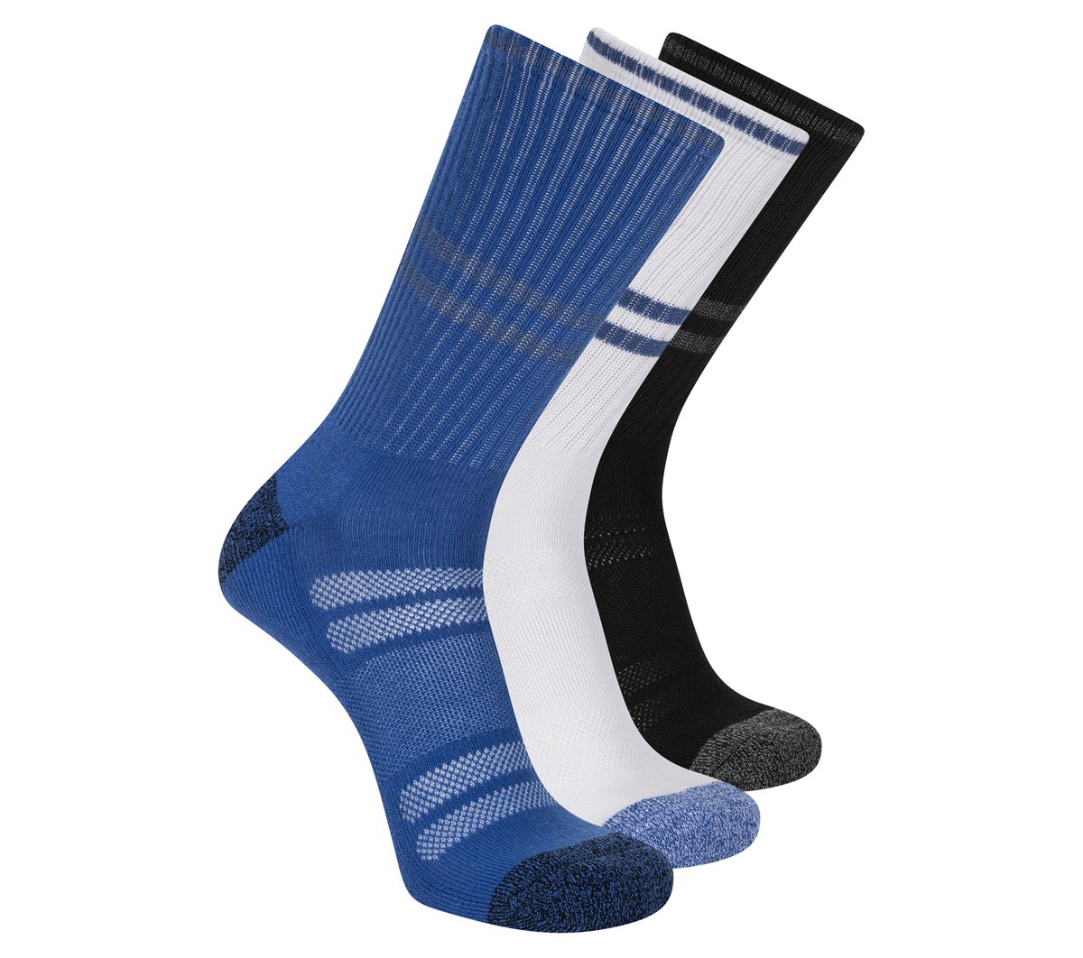 Skechers Onsale | 3 Pack Men's Reflective Performance Crew Socks