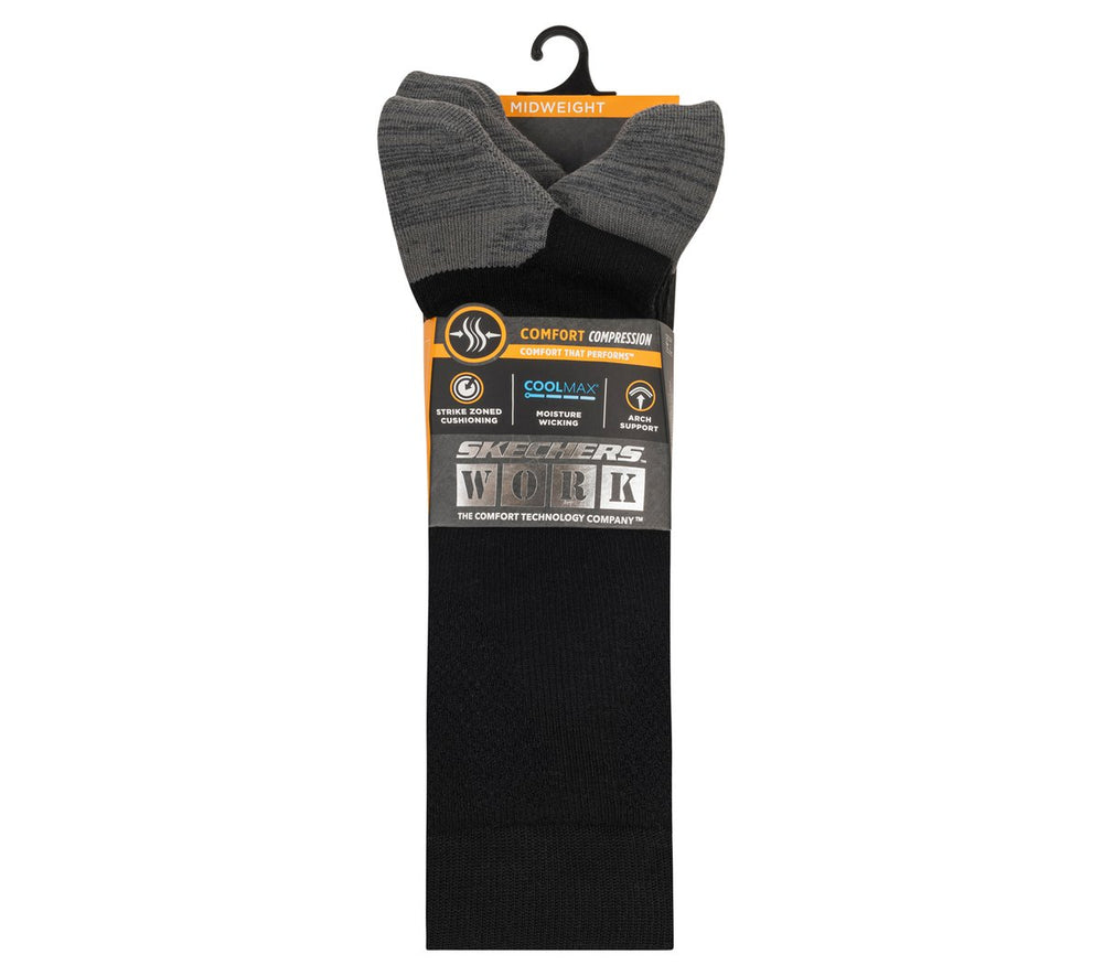Skechers For Sale | Work: 3 Pack Men's Over Calf Compression Socks