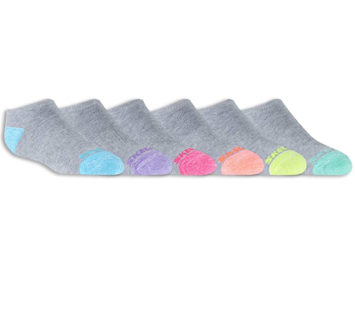 Skechers For Sale | 6 Pack Low Cut Walking Socks