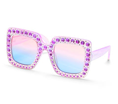 Skechers Onsale | Square Rhinestone Sunglasses